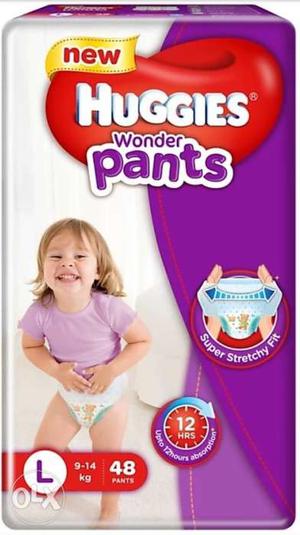 Original Huggies Pant diaper available in 2 Size