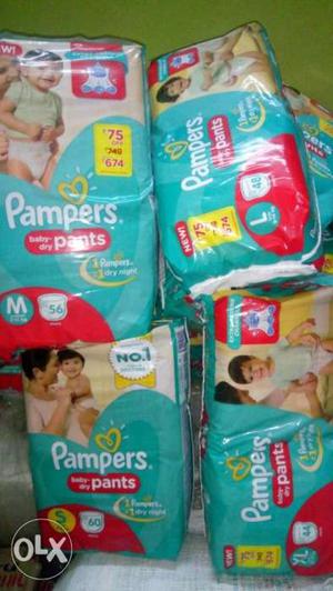Pampers pants m..l..XL..small each one 485 only