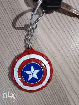 Red And White Pendant keychain