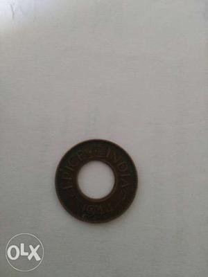  Round Brown India Paise Coin
