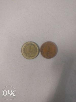 Selling 2 coins both one Naya Paisa 1st one 