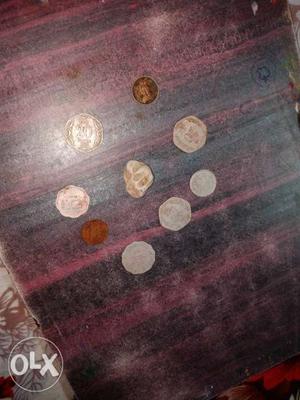 Silver-colored And Copper Coin Lot