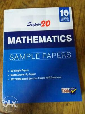 Super 20 Mathematics Sample Papers Bok