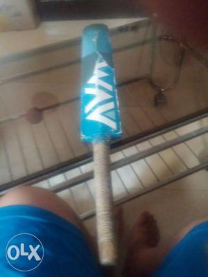 Teal And White Cricket Bat