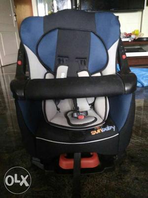 Toddler's Black And Blue SunBaby Vehicle Booster Seat