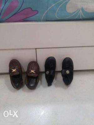 Two pair babies shoes
