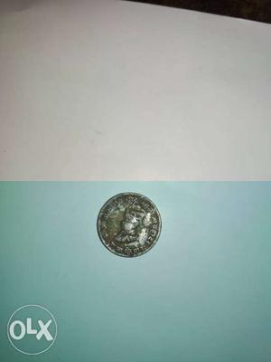 Vintage coin 100 years old Madho Rao () Copper