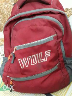 Wulf Branded Bag New