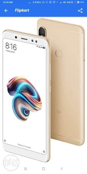 All new redmi note 5 pro. 4gb 5days used. Gold