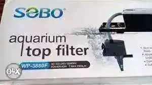 Aquarium. f top filter new; used for crystal