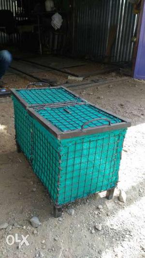 Blue Metal cover compost cabinat