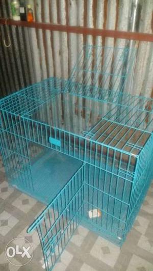 Brand new cat/dog cage metal body slidebale