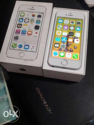 Iphone.5s.16gb white colour clear