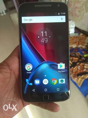 Moto g4+ box and charger good working condition