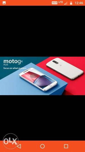 Moto g4 plus fingerprint mobile good condition.
