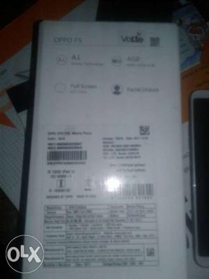 Oppo f5 4gb ram 32gb room all accessories gold