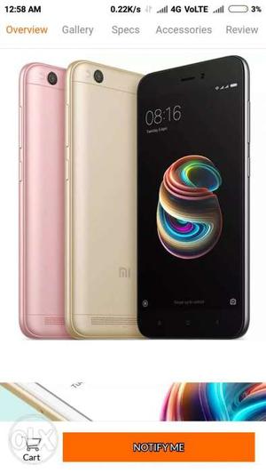 Redmi 5a phone 16 gb 32gb and redmi phone seal