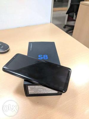S8 Black 64GB with box and full kit warranty