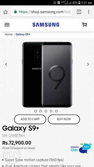 S9 plus 256 GB Black colour just 5 day's old with