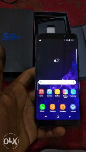 Samsung s9+ 64 gb mobile phone with box and