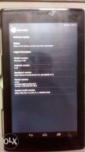 Super mint condition Micromax Canvas 3G Calling Tab P480