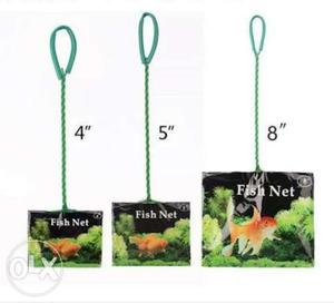 Three Green Fish Net Packs