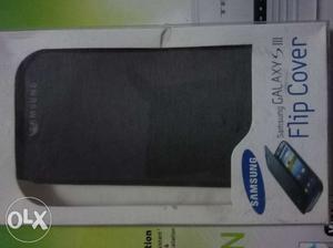 Unused Black flip cover for Samsung Galaxy S3.
