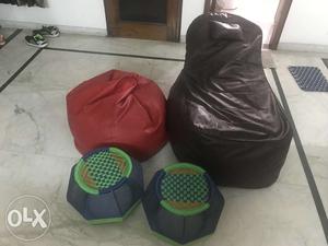 2 bean bags with 2 moodhe No negotiation in the