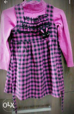 Beautiful pink dress for kids