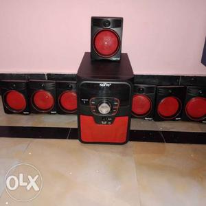 Black And Red Tanyo Speaker System