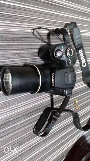 Black Canon EOS SLR Camera