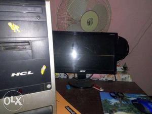 Black Flat Screen Computer Monitor