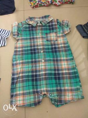 Carter half romper for 0 to 6 months old baby.