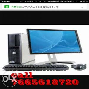 DELL dual cor 2gb ram graphics with led screen graphics