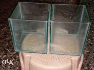 Pair of 1 feet fish tank for sale
