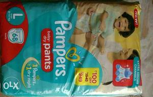 Pampers Large size 68 count pack. Fixed price.