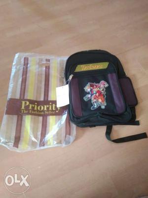 Priority brand, big, school bag, 12 inch wide, 3