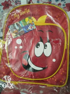 Red And Yellow MY Smile Backpack