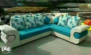 Solid look and new stylish L shape sofa.