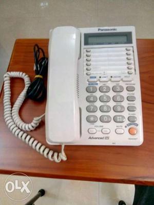 White Panasonic Landline Caller ID Phone.