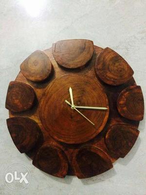 Wood frame clock