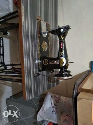 Black And Grey Treadle Sewing Machine