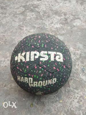Black Kipsta Hard Ground Soccer Ball