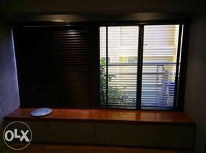 Black Window Vinyl Blinds