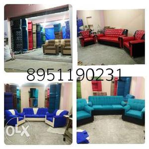 Blue And Red Sectional Couch