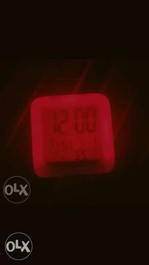 Brand new Led glowing colour changing digital Alarm clock