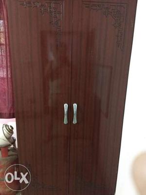 Branded 1 yr old wooden, double door wardrobe