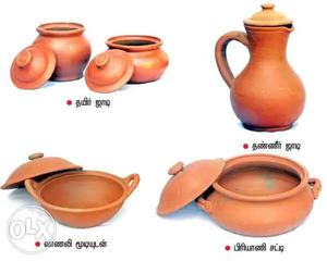 Brown Clay Pots
