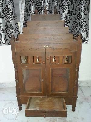 Brown Wooden Cabinet With Drawer