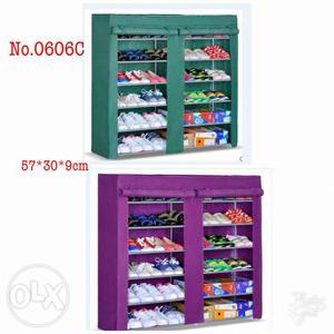 Double covered shoe rack new and packed